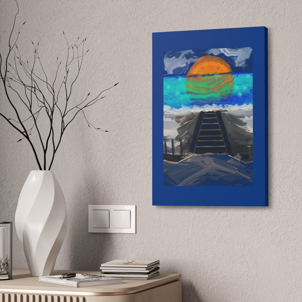 Sunset Beach Canvas Art – Stretched Wall Print