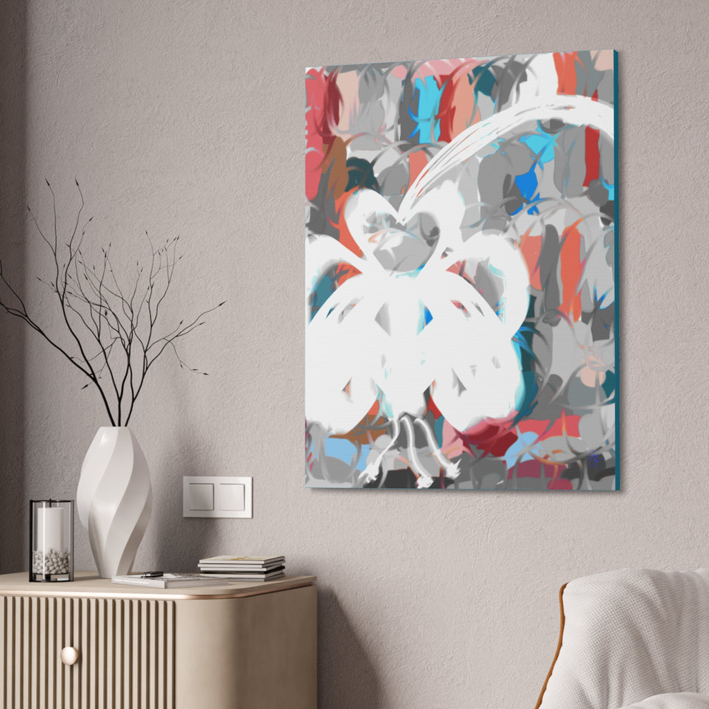 Abstract Coastal Breeze Canvas Print — Modern Stretched Wall Art