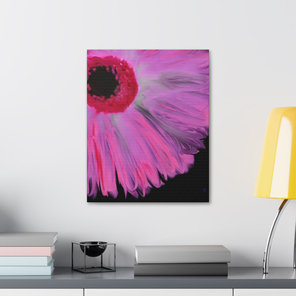 Pink Gerbera Canvas Wall Art – Vibrant Floral Stretched Canvas (1.5" Depth)