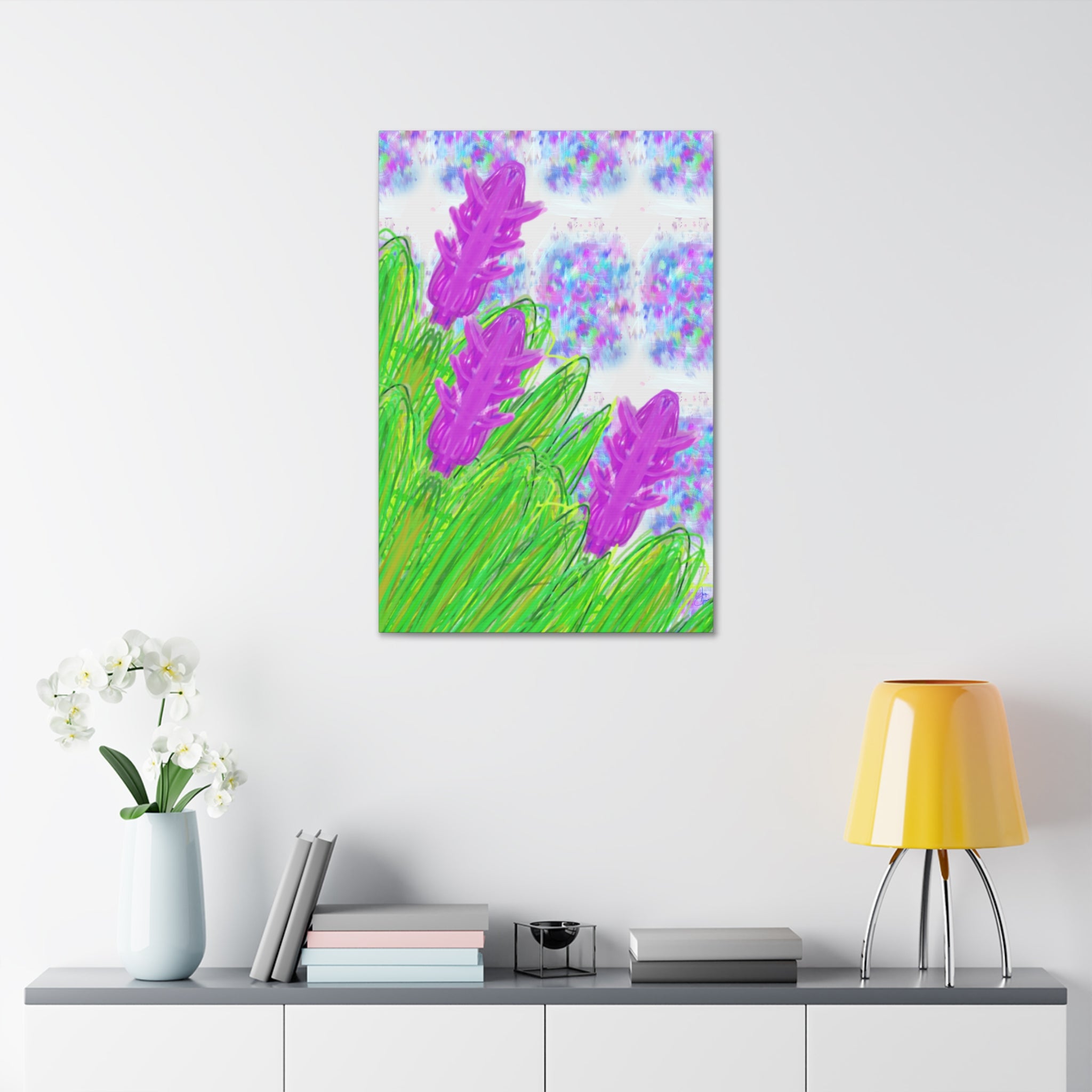 Canvas — Lavender Meadow Stretched Art Print