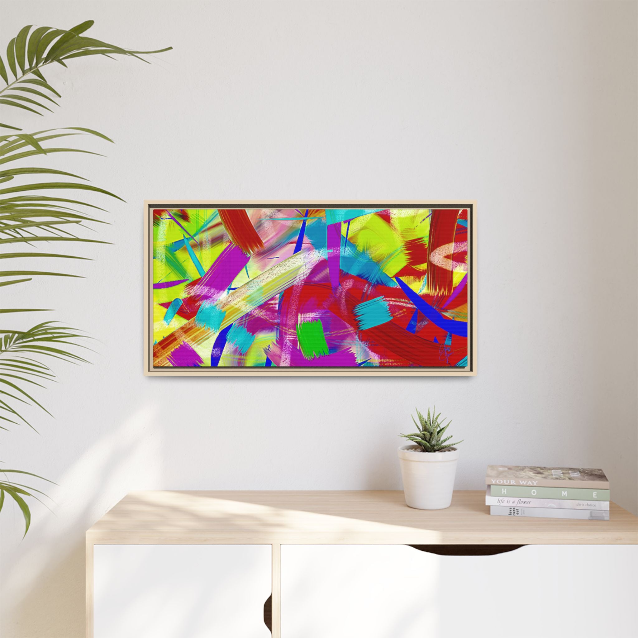 Matte Canvas, Framed (Multi-color)
