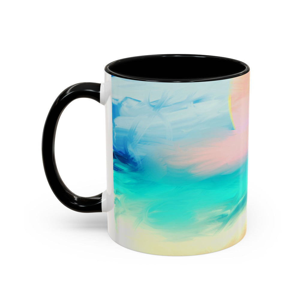 Beach Sunrise Accent Coffee Mug — Tropical Ocean Scene 11/15oz