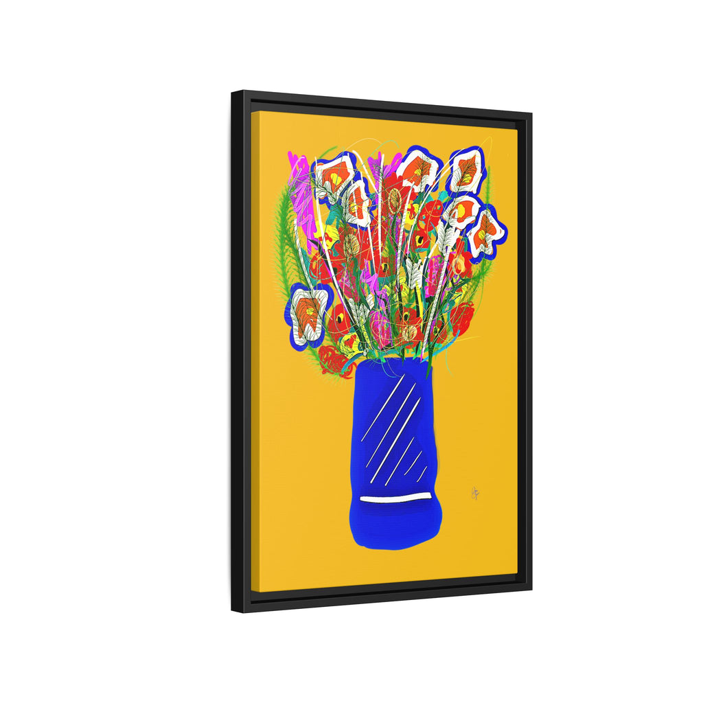 Floral Bouquet Matte Canvas Print — Framed Wall Art