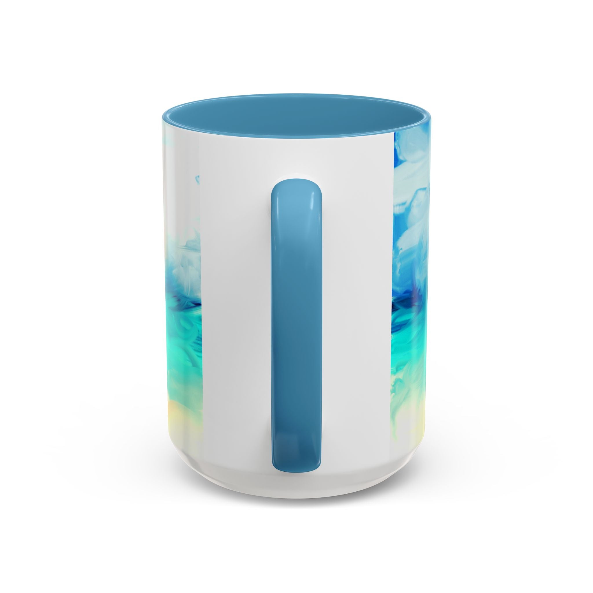 Beach Sunrise Accent Coffee Mug — Tropical Ocean Scene 11/15oz