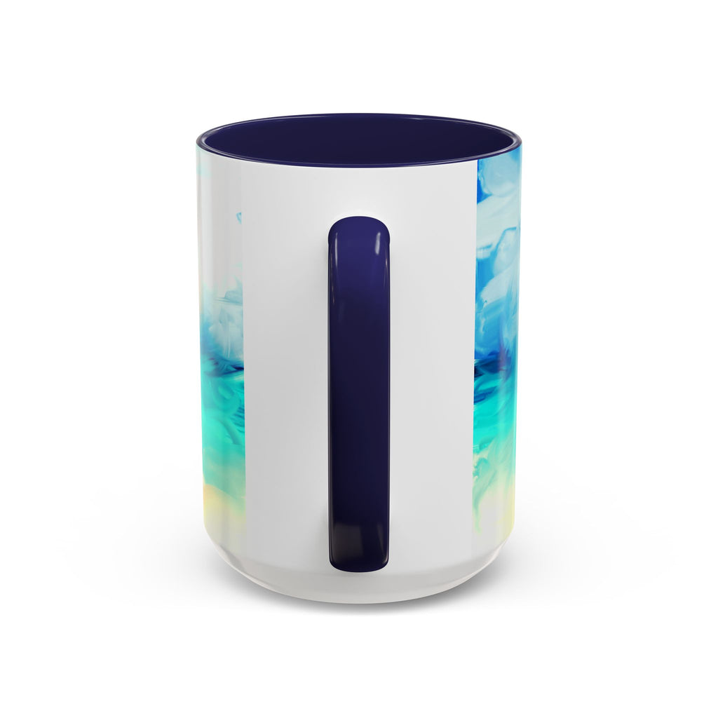 Beach Sunrise Accent Coffee Mug — Tropical Ocean Scene 11/15oz