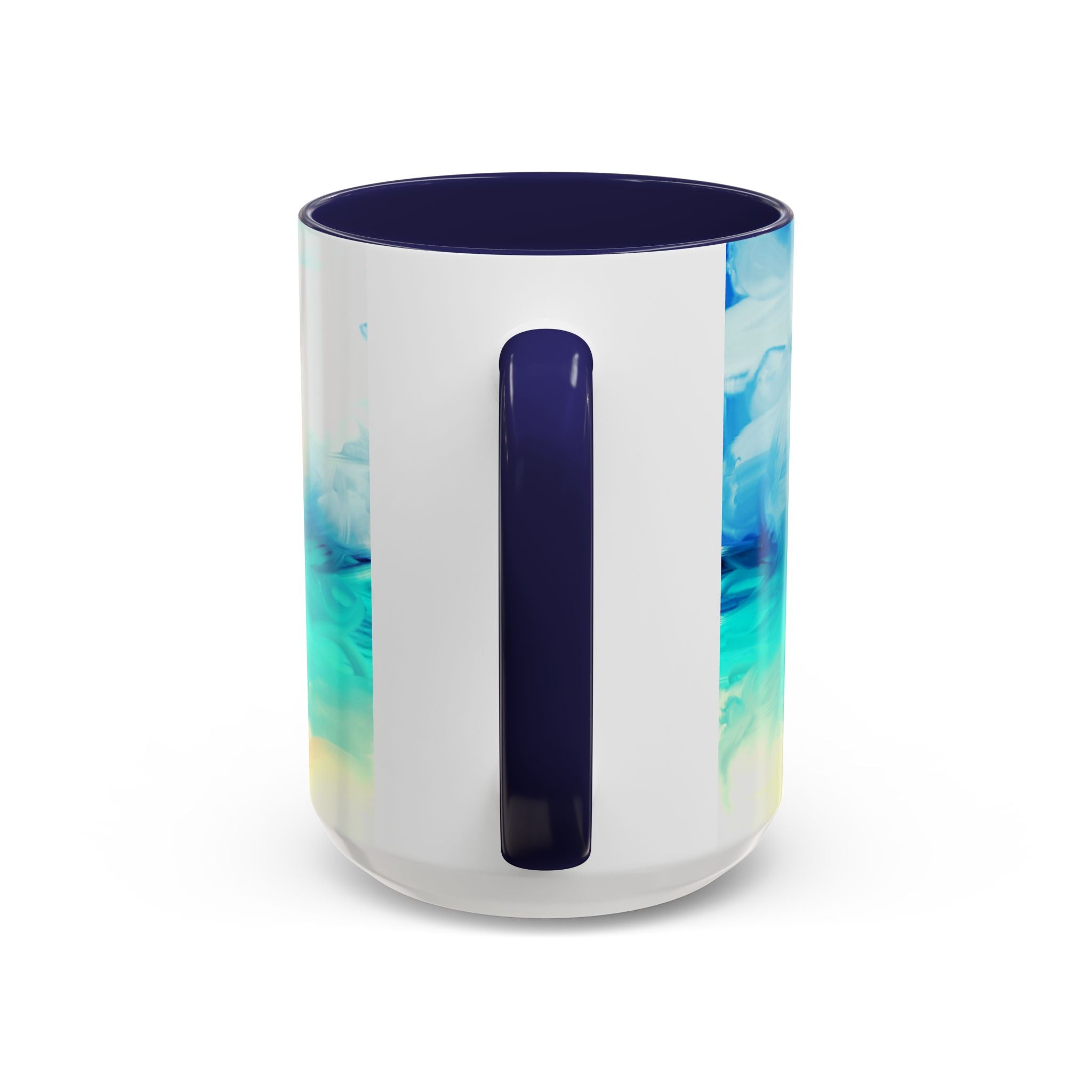 Beach Sunrise Accent Coffee Mug — Tropical Ocean Scene 11/15oz