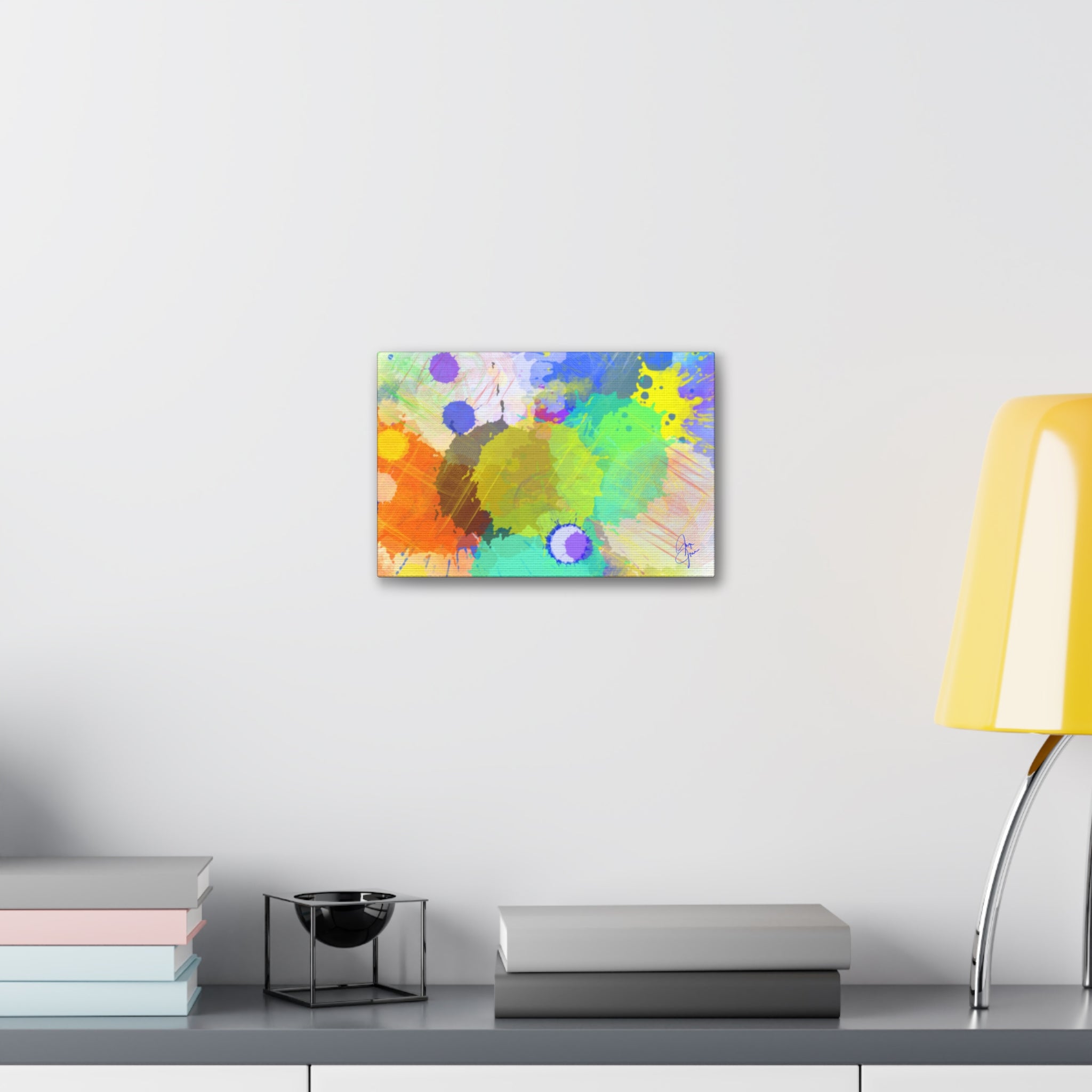 Abstract Color Splash Canvas Print — Stretched 1.5"