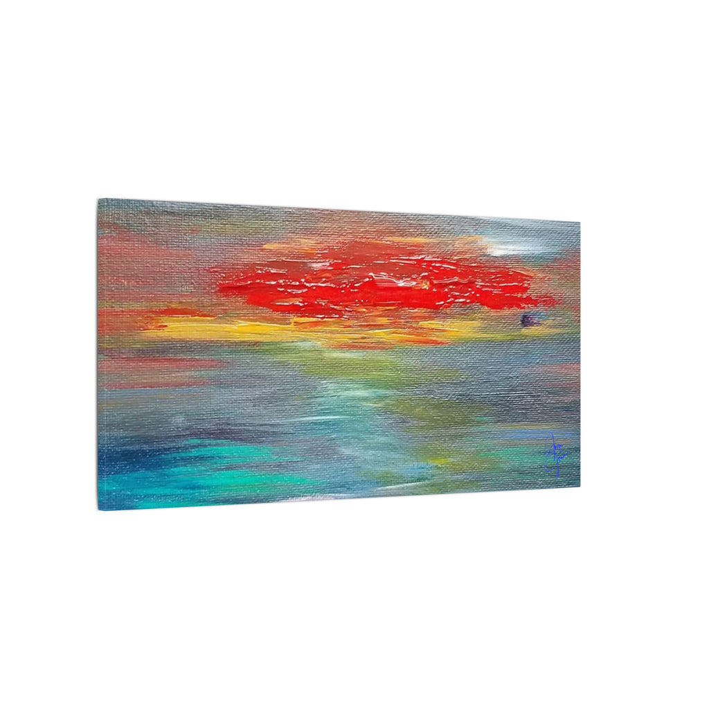 Abstract Sunset Matte Canvas Wall Art