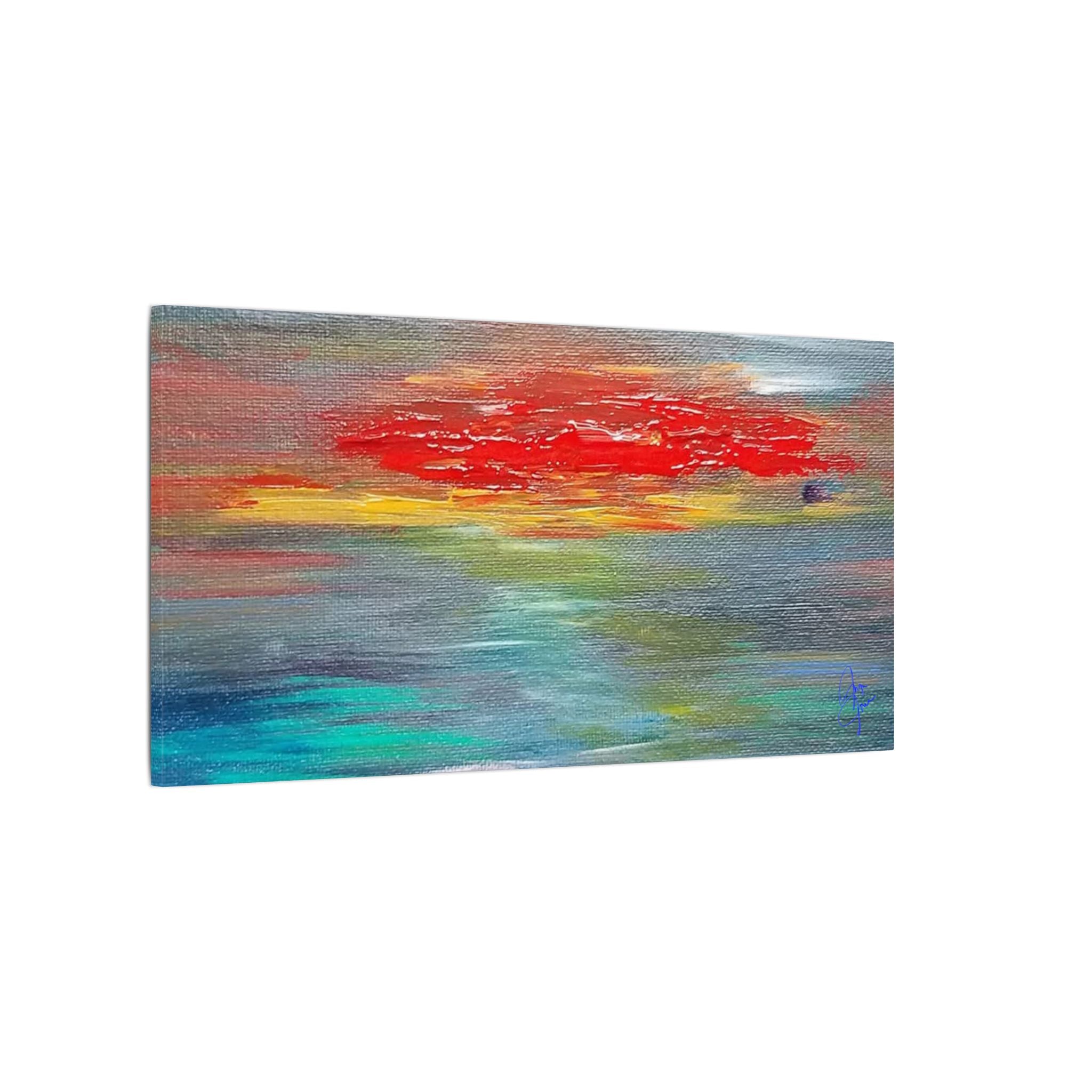 Abstract Sunset Matte Canvas Wall Art