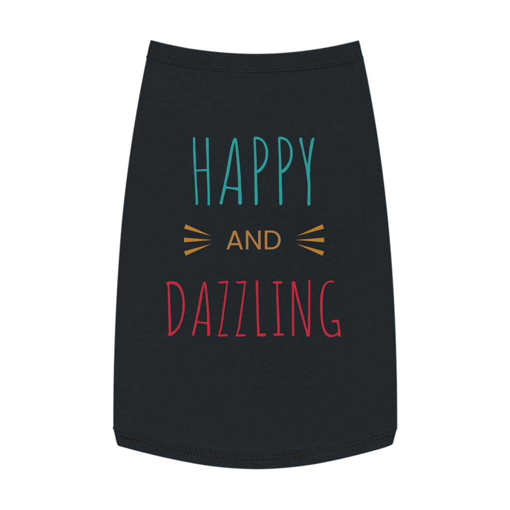 Happy & Dazzling Pet Tank Top for Fun-Loving Pets I
