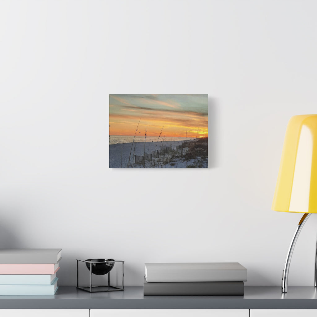 Sunset Beach Matte Canvas Art - Stretched Wall Decor