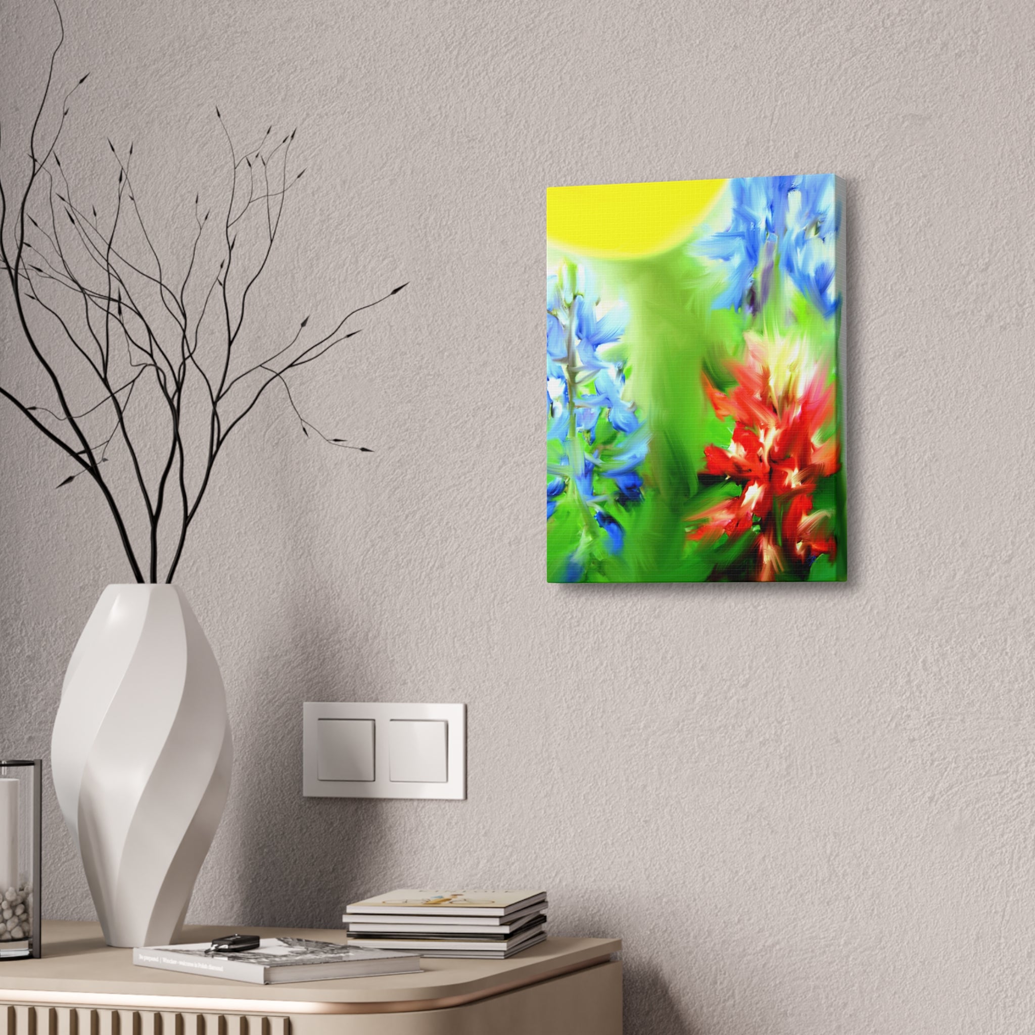 Texas Girl Bluebonnet Canvas
