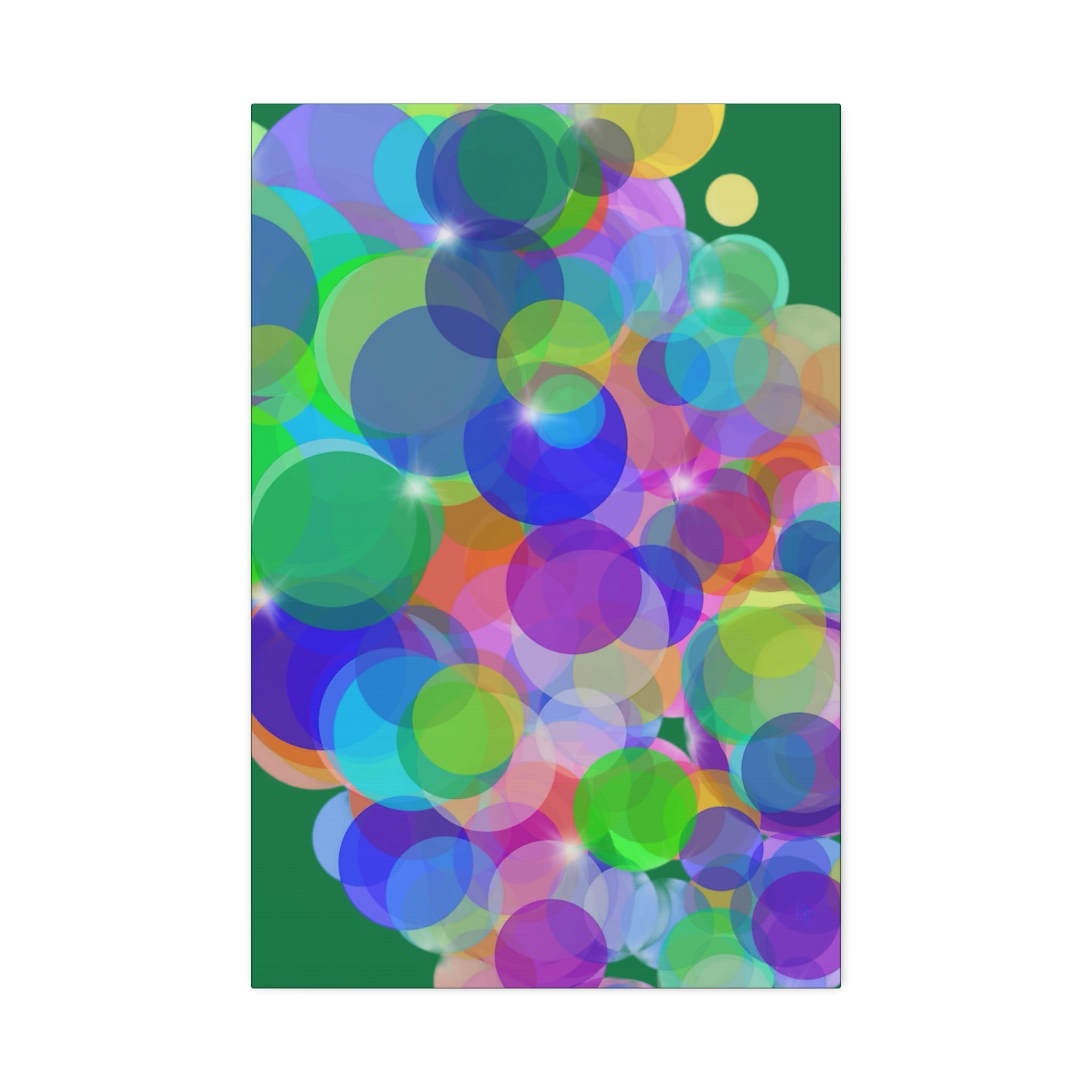 Abstract Colorful Bokeh Canvas Print — Vibrant Stretched Wall Art