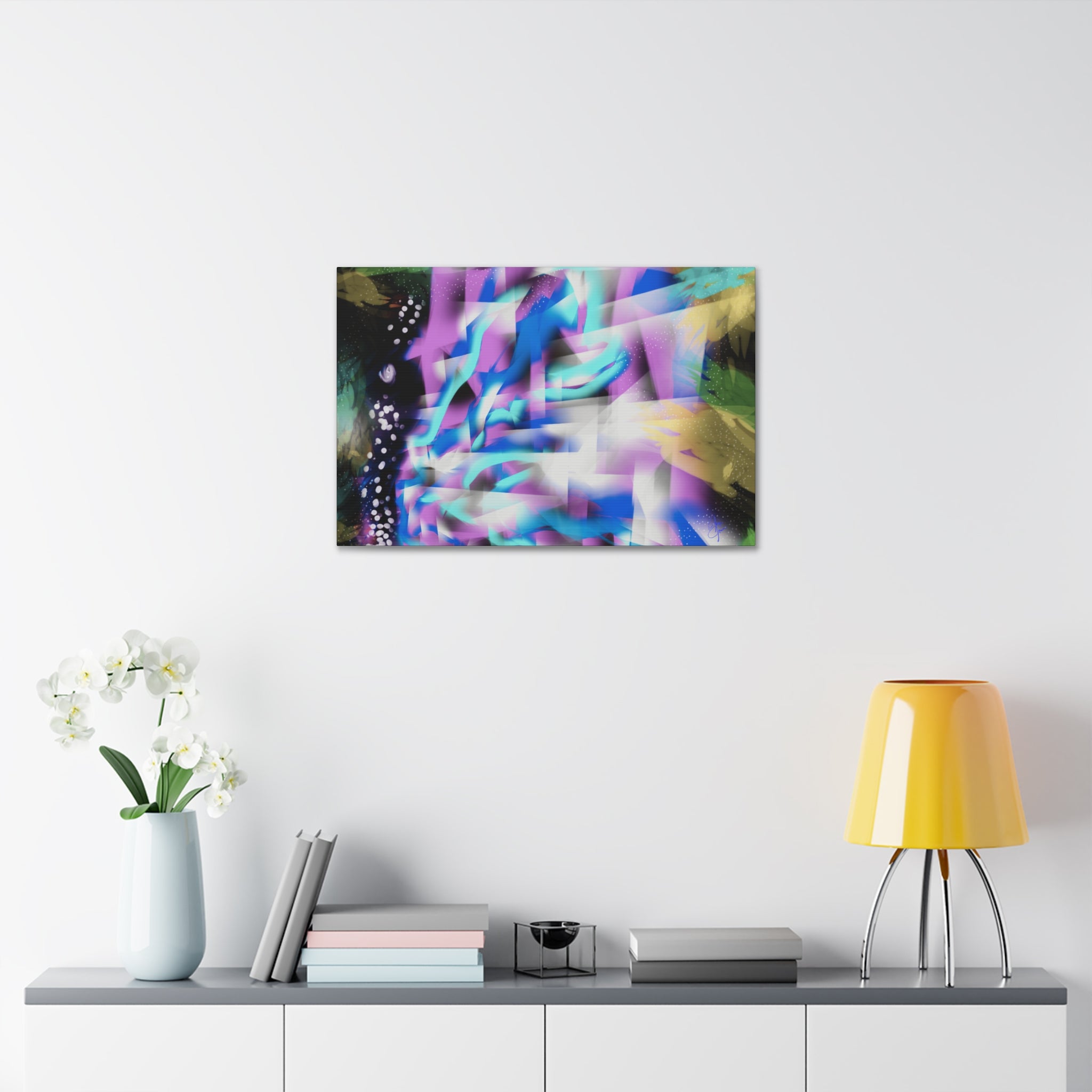 Geometric Butterfly Canvas Stretched 1.5"