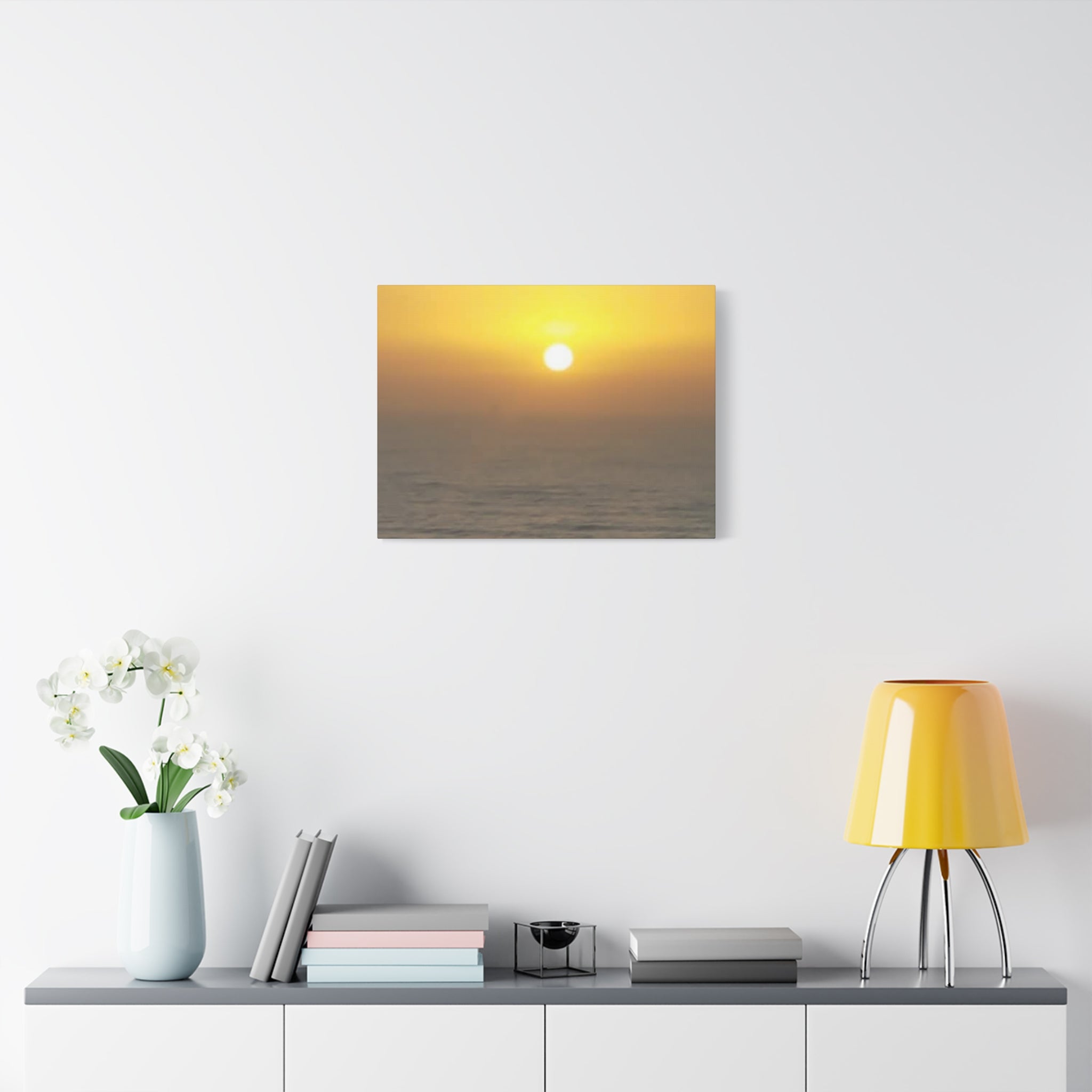Sunset Ocean Canvas Art Print