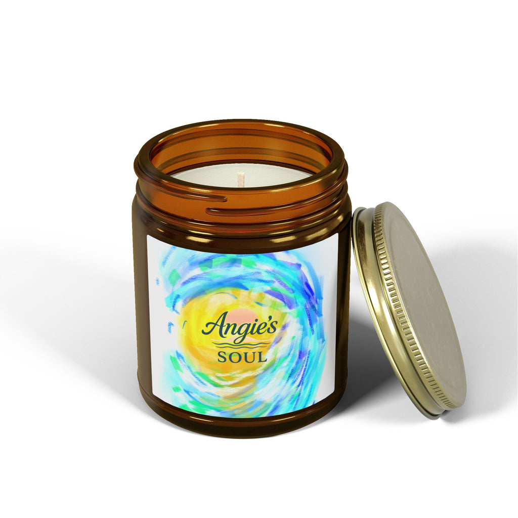 Coconut Apricot Scented Candle (4oz/9oz) — "Angie’s Soul" Jar Candle