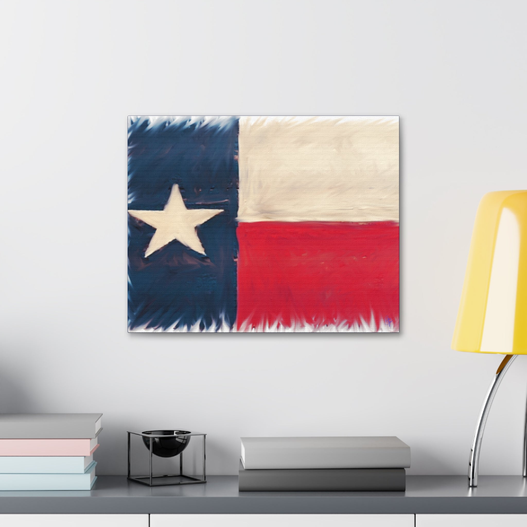 Texas Pride Canvas Stretched 1.5" - Patriotic Home Wall Art