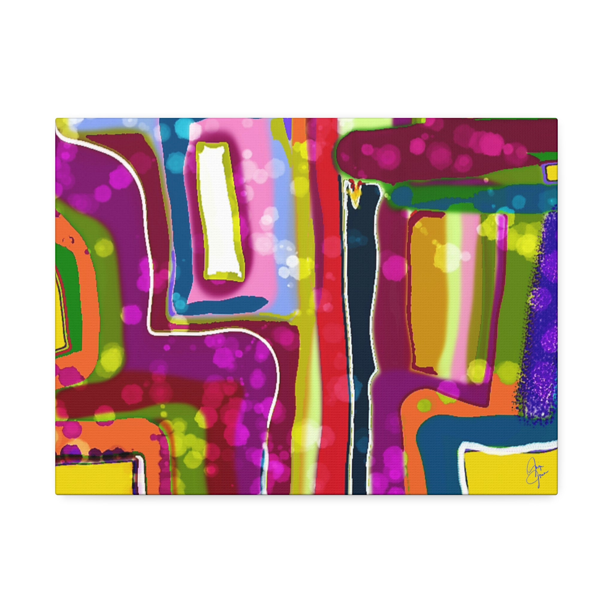 Abstract Colorburst Canvas – Vibrant Pop Art Wall Decor