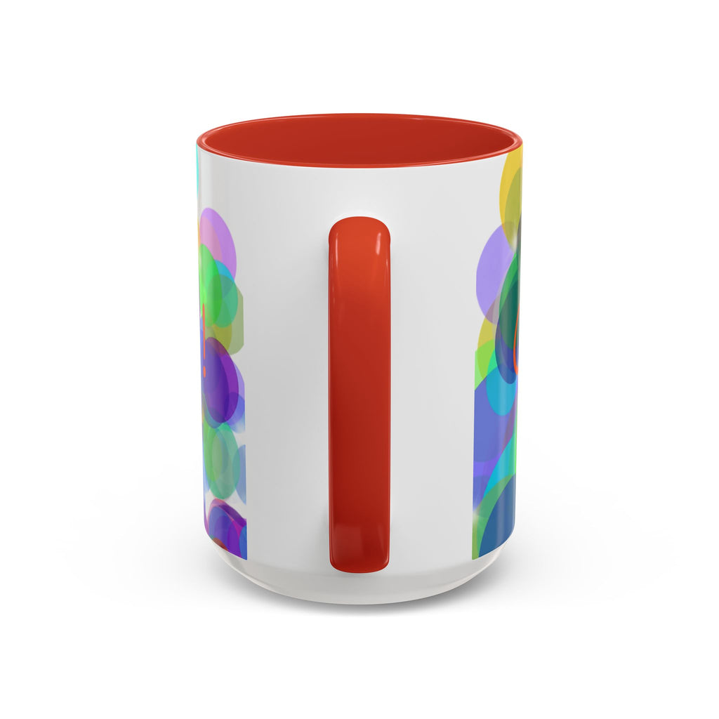 Colorful Bokeh "Choose Joy!" Accent Coffee Mug (11/15oz)