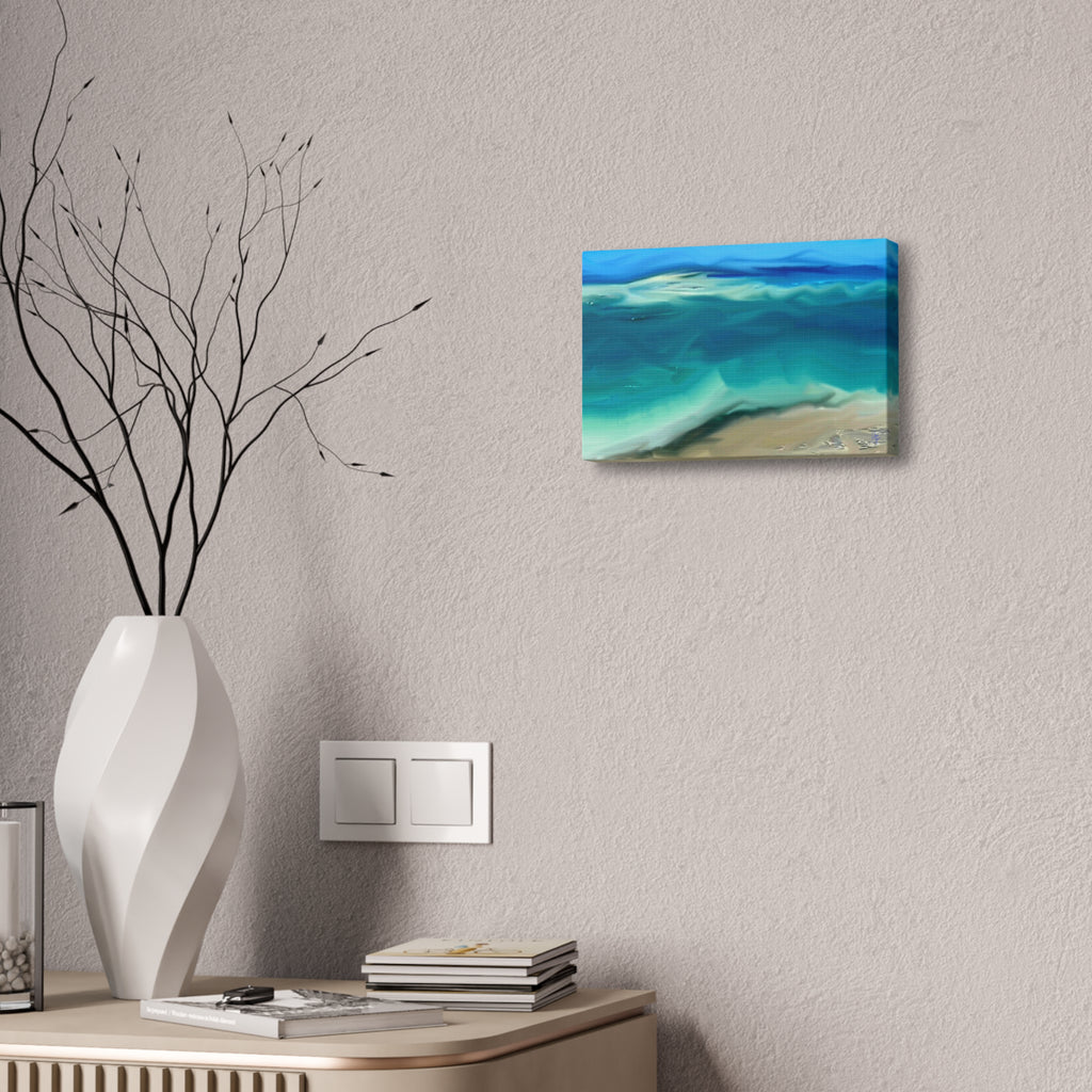 Ocean Waves Canvas Wall Art — Coastal Beach Seascape Canvas Print