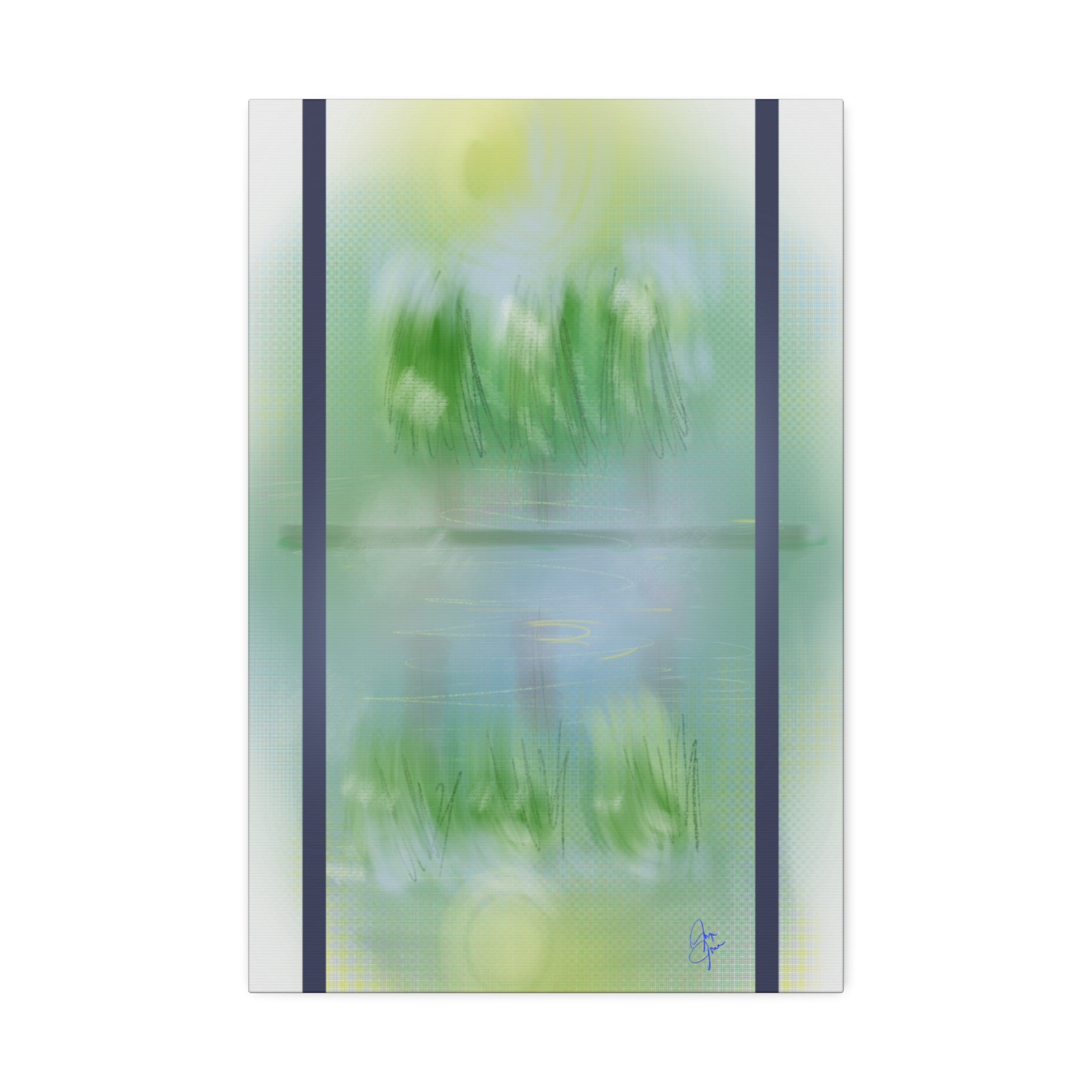 Stretched Canvas Wall Art — 'View Out the Window' Scene