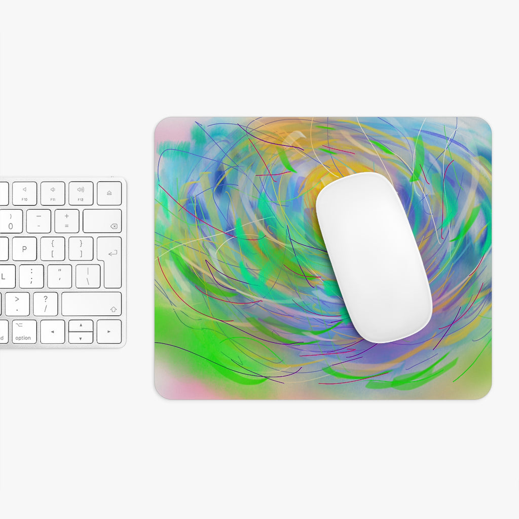 Colorful Abstract Art Mouse Pad - Vibrant Desk Accessory for Creative Minds