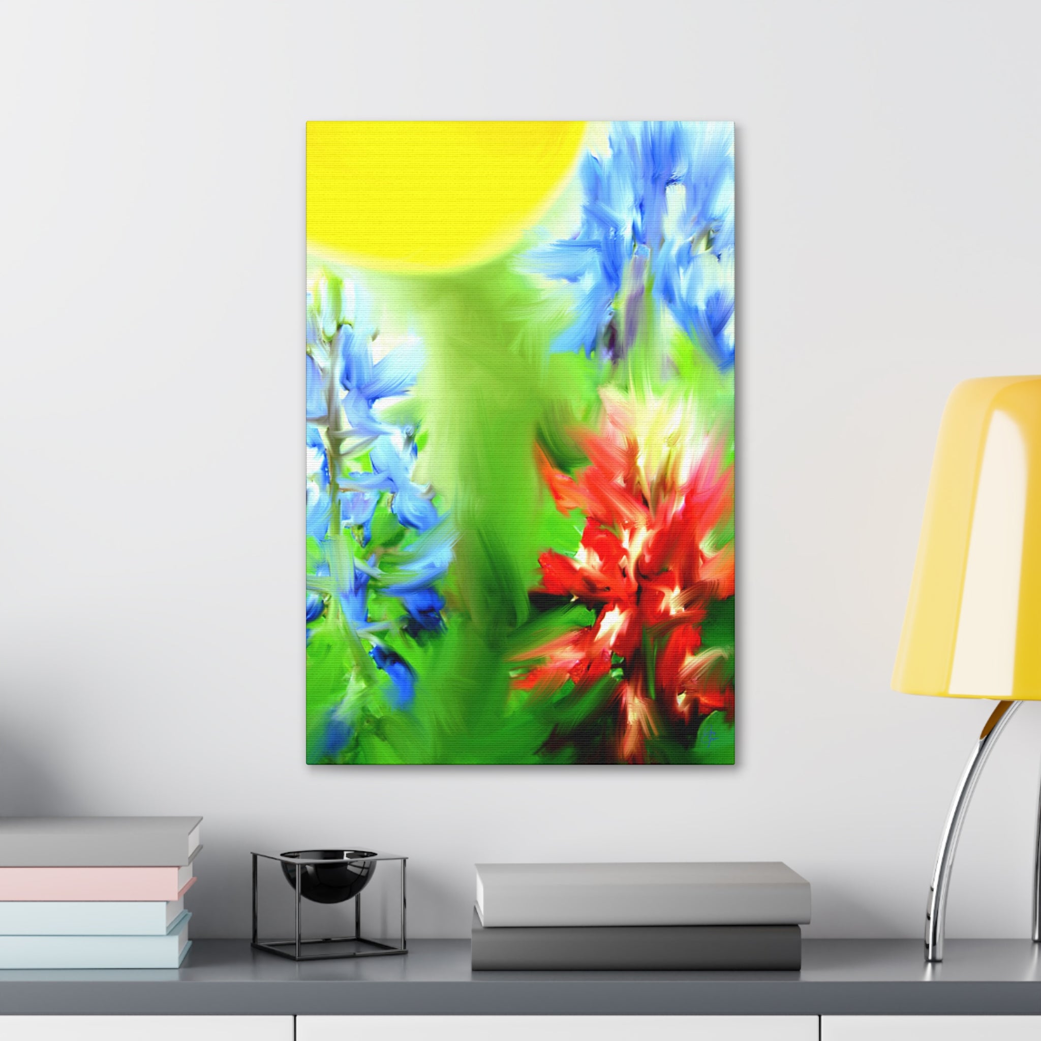 Texas Girl Bluebonnet Canvas