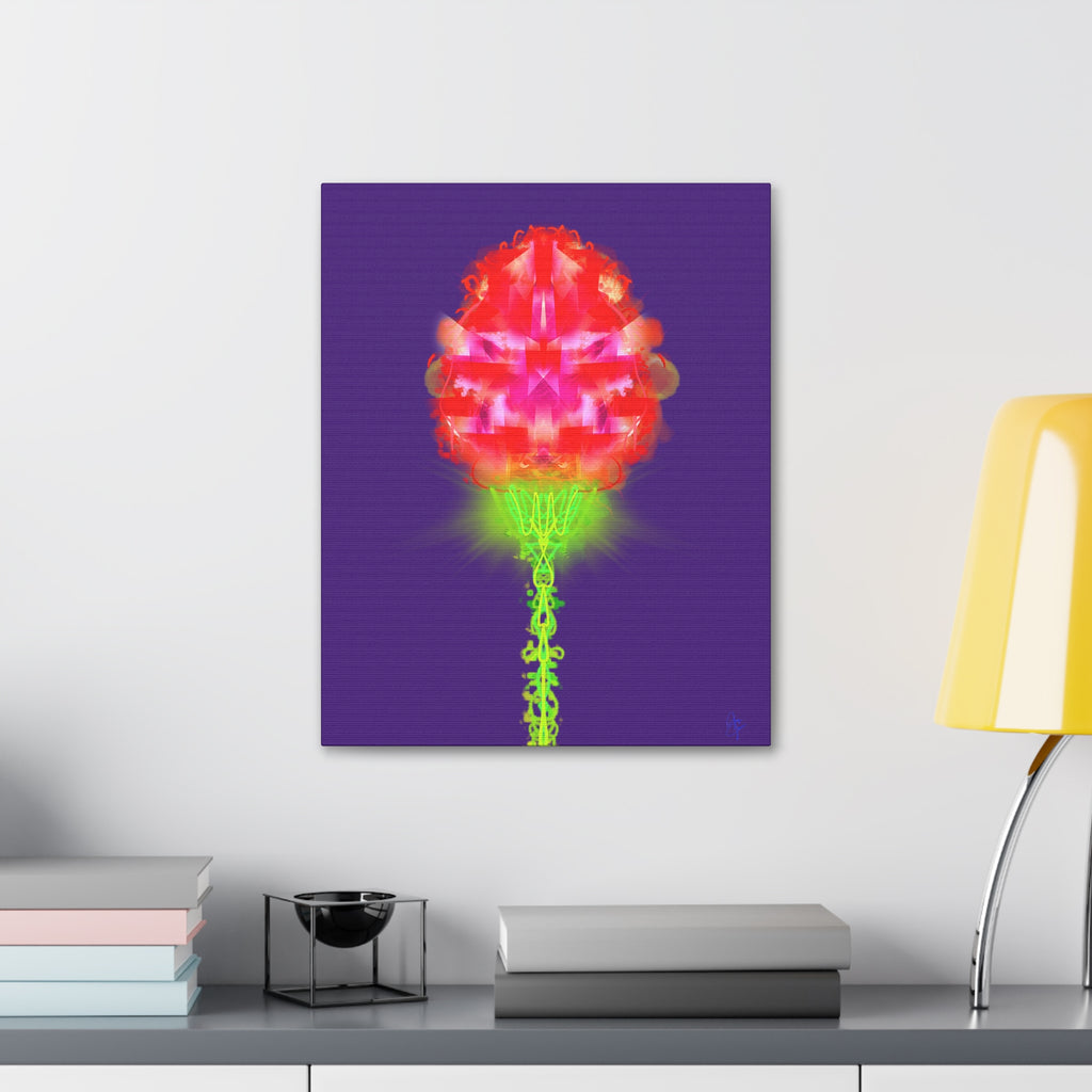 Single Rose Canvas Stretched 1.5" — Rose Wall Art