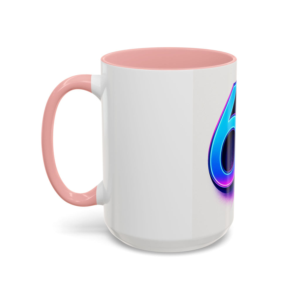 Accent Coffee Mug — Numbers 6 & 7 Kids Design (11/15 oz)