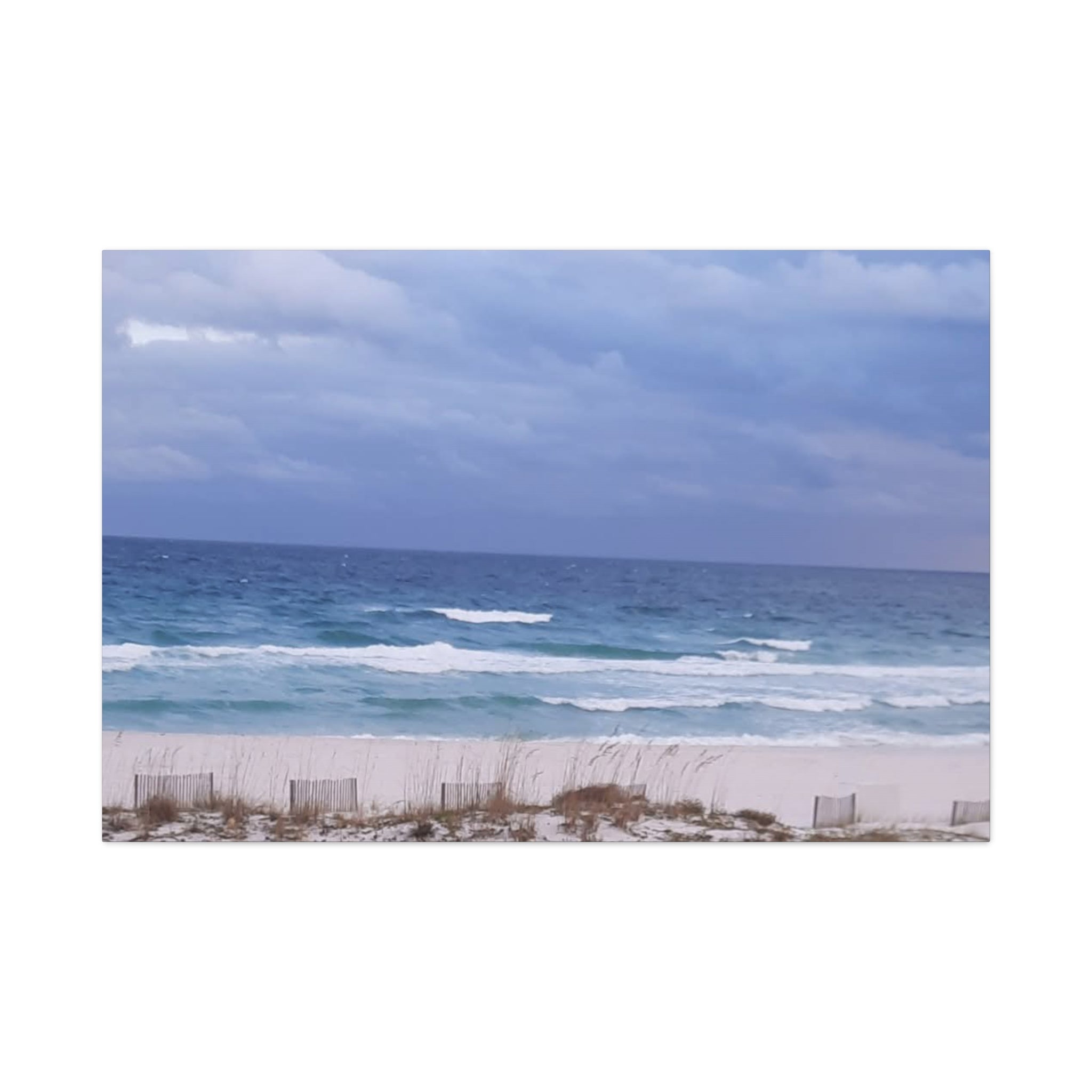 Coastal Waves Matte Canvas Print — Stretched Beach Wall Art