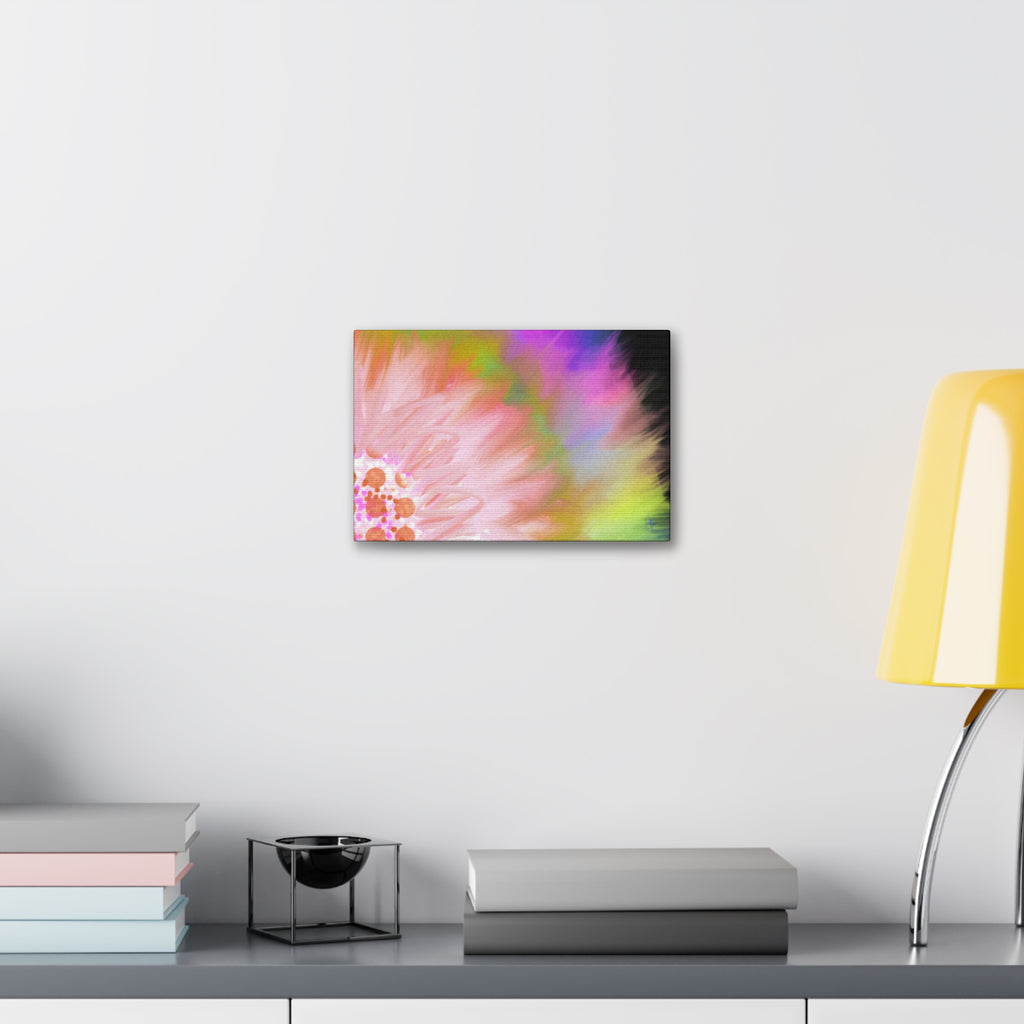 Abstract Floral Burst Canvas Stretched 1.5" — Colorful Sunflower Wall Art