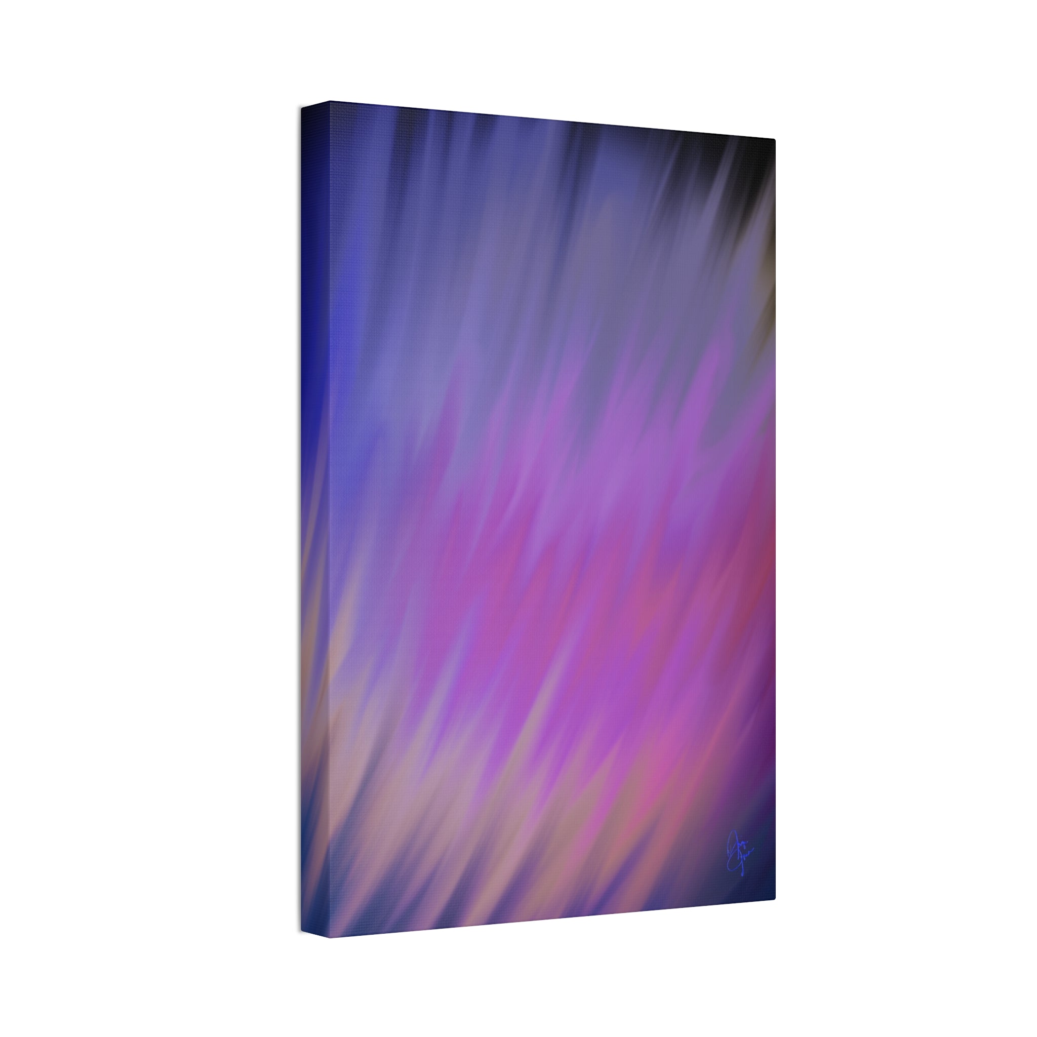 Abstract Purple Gradient Canvas Wall Art — Stretched 1.5"