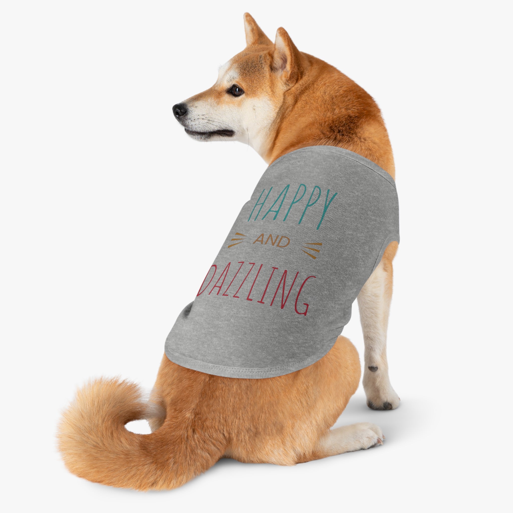 Happy & Dazzling Pet Tank Top for Fun-Loving Pets I