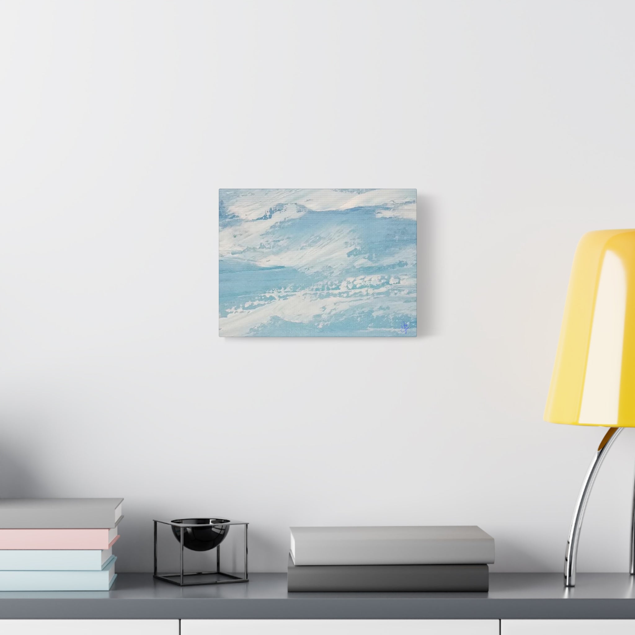 Canvas Wall Art - Serene Ocean Waves Design
