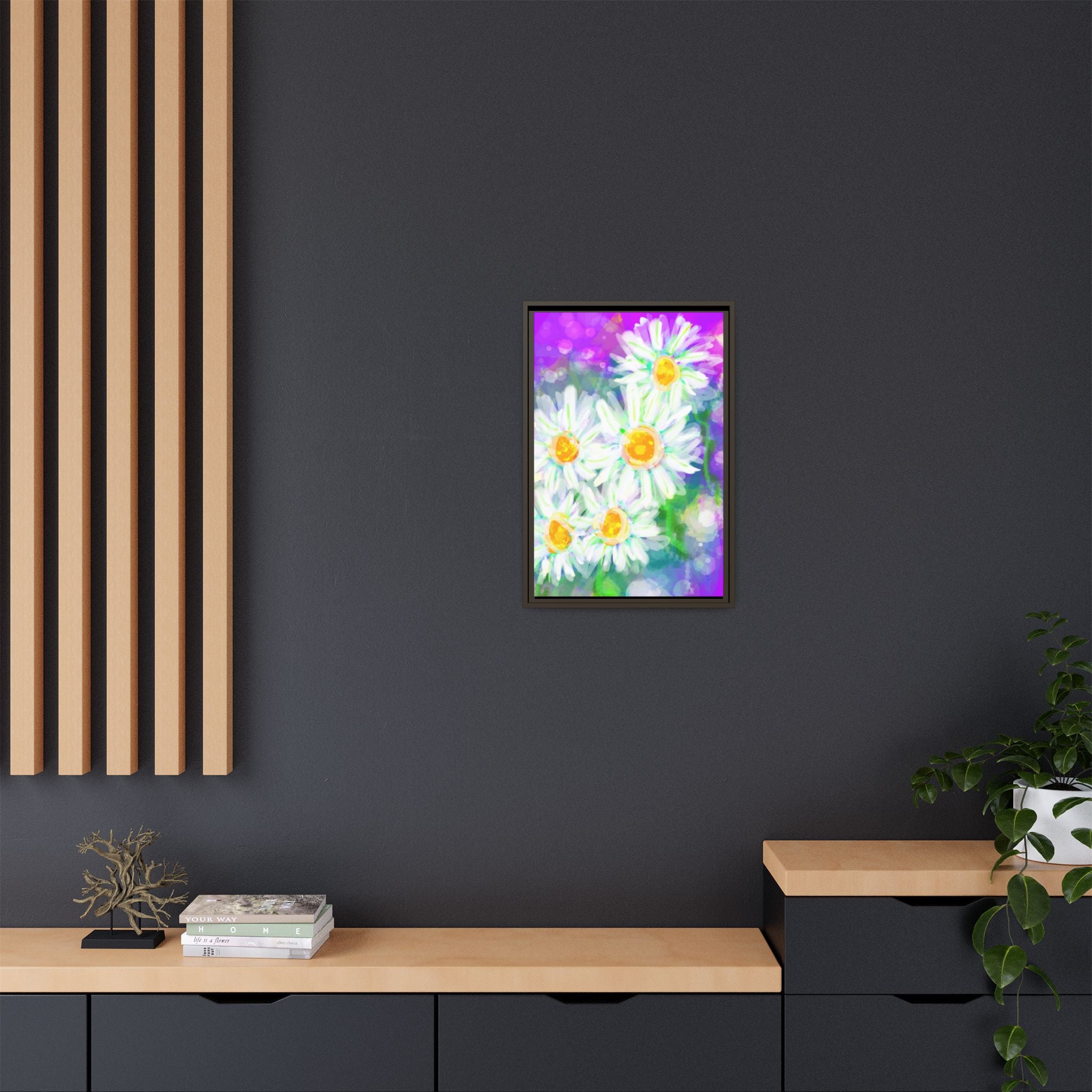 Matte Canvas, Framed (Multi-color)