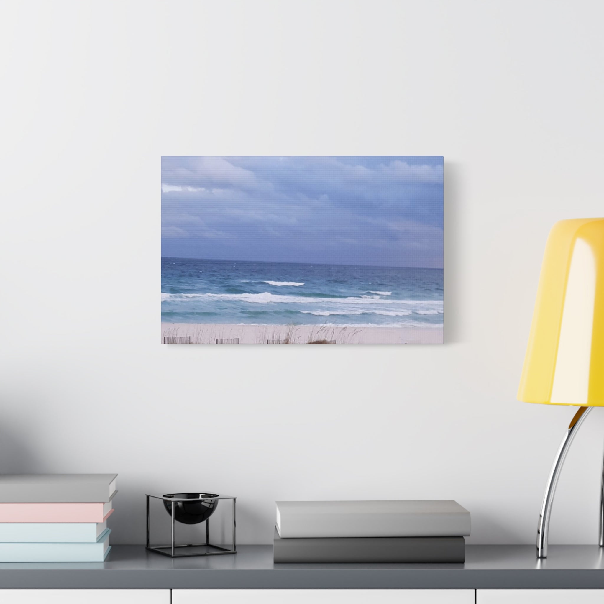 Coastal Waves Matte Canvas Print — Stretched Beach Wall Art