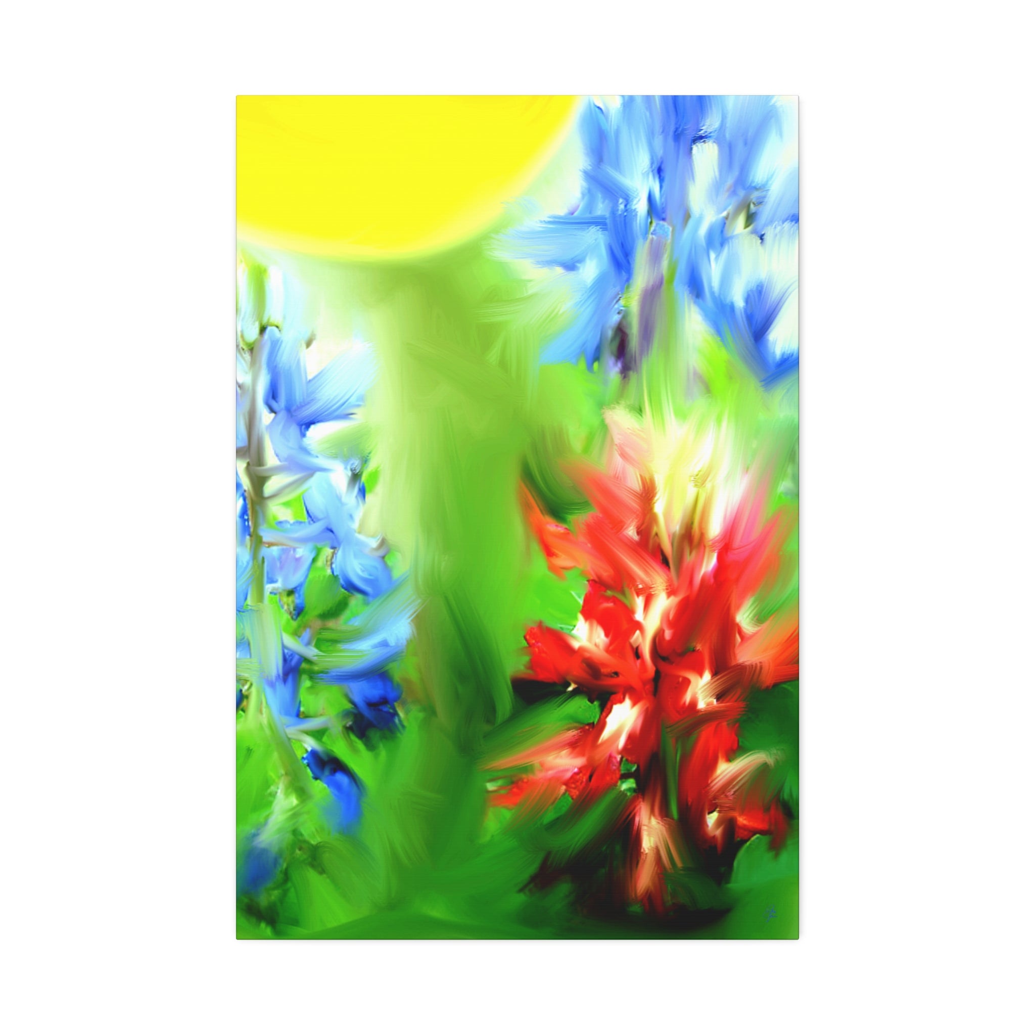 Texas Girl Bluebonnet Canvas