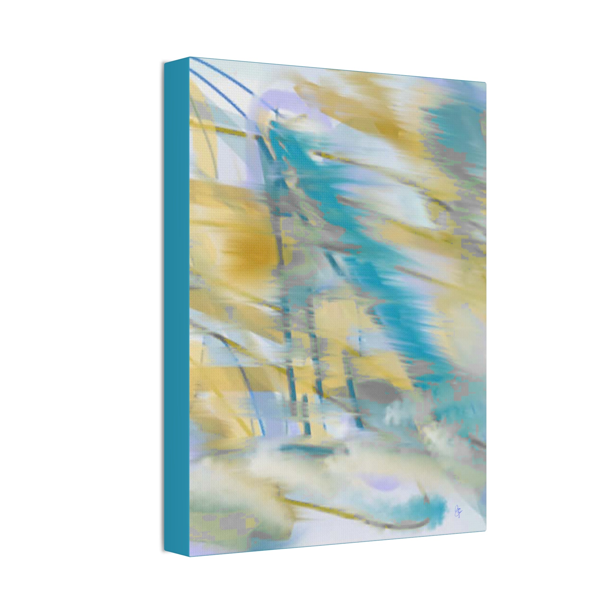 Abstract Coastal Breeze Canvas — Stretched 1.5" Wall Art