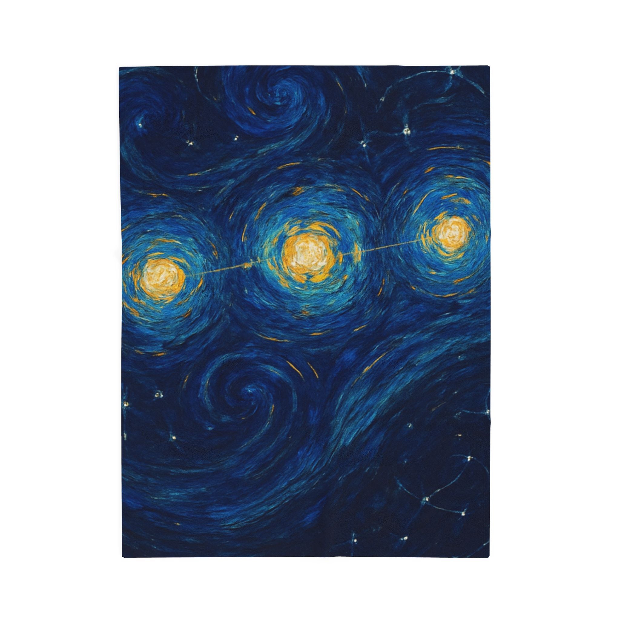 Starry Night Constellation Velveteen Plush Blanket