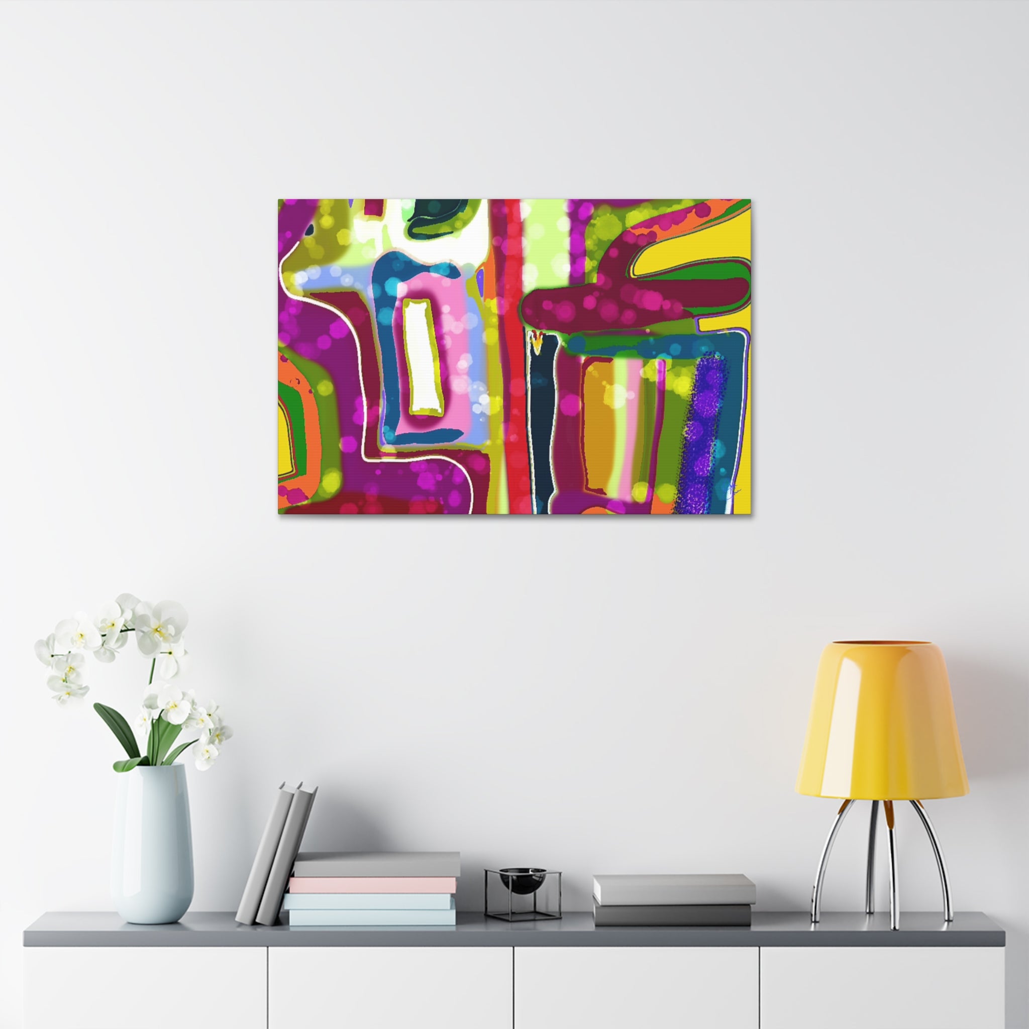 Abstract Colorburst Canvas – Vibrant Pop Art Wall Decor