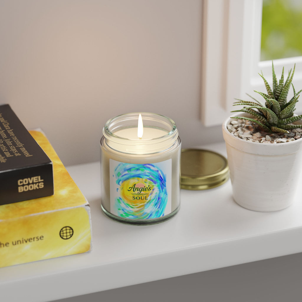 Coconut Apricot Scented Candle (4oz/9oz) — "Angie’s Soul" Jar Candle