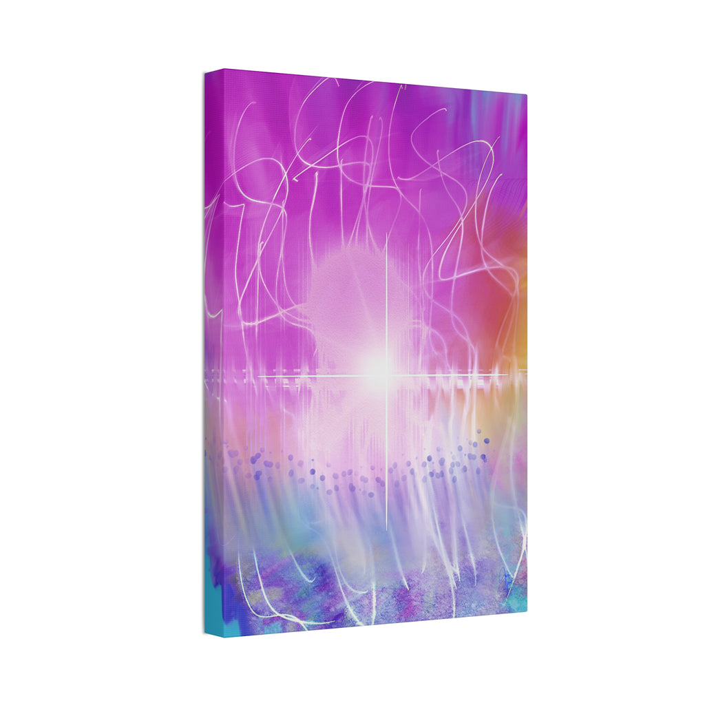 Abstract Radiant Light Canvas