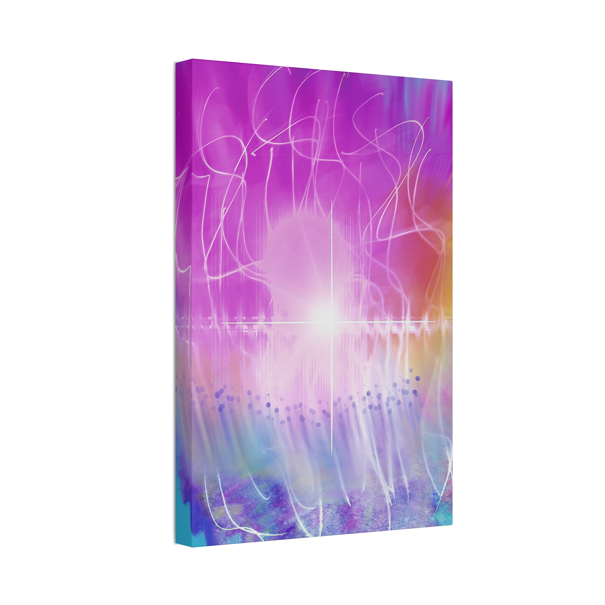 Abstract Radiant Light Canvas