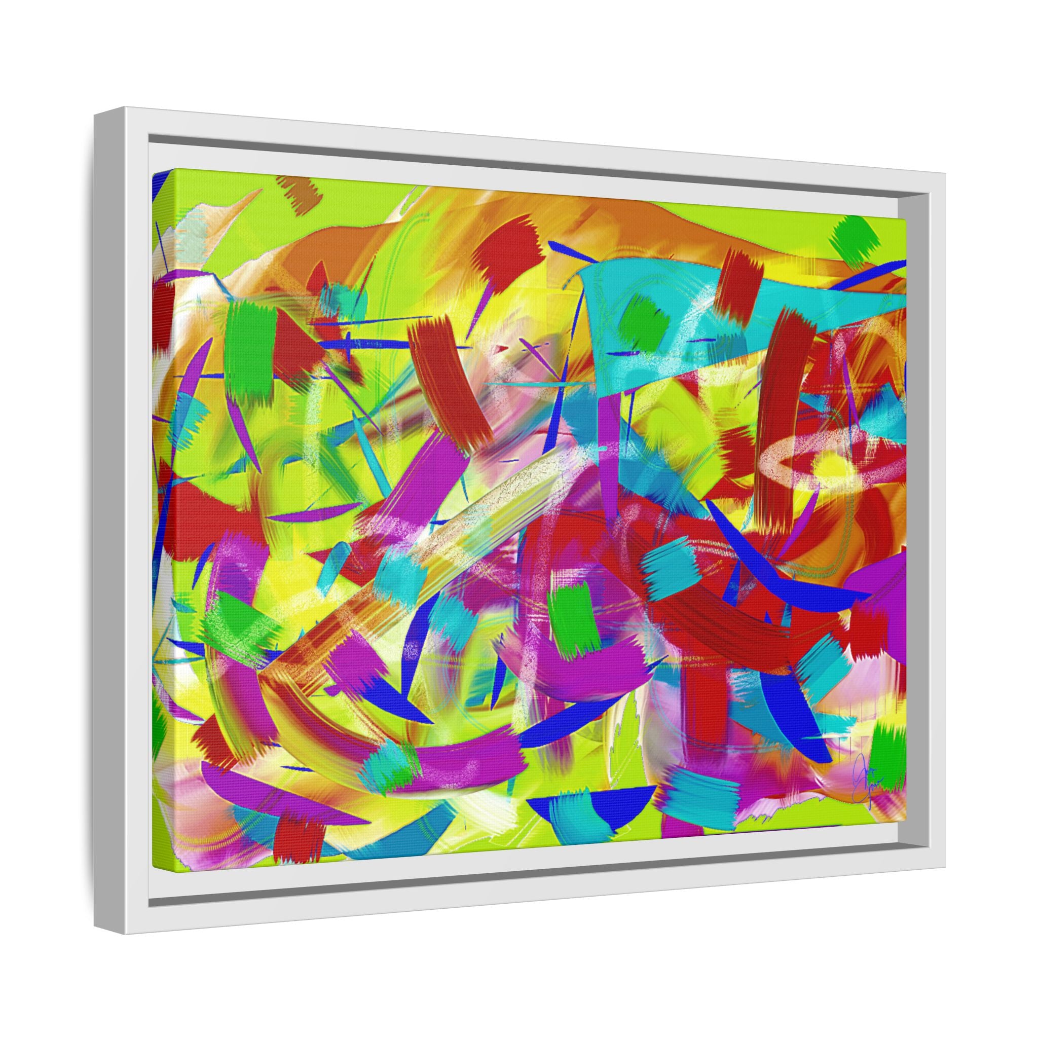 Matte Canvas, Framed (Multi-color)