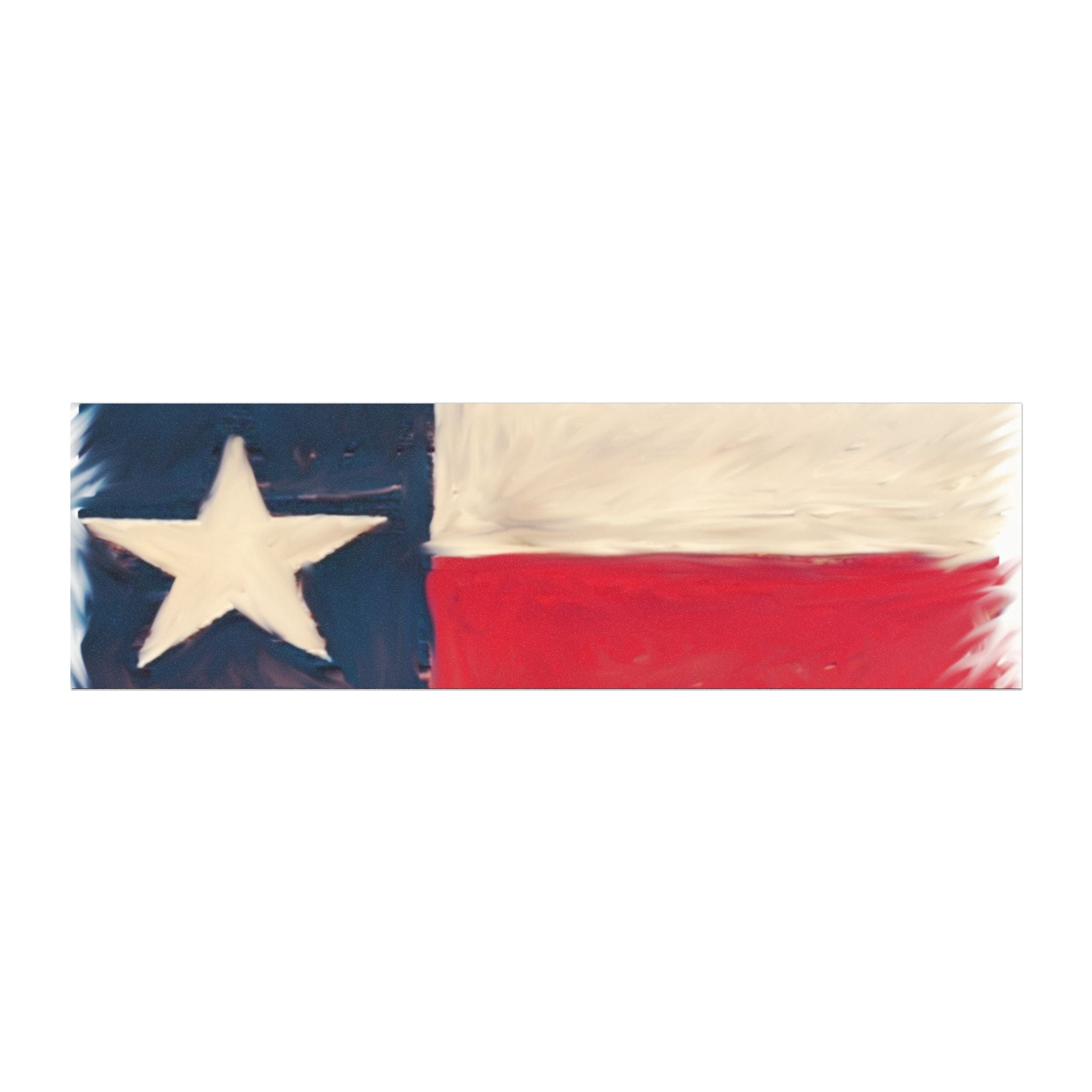 Texas Flag Car Magnet — Rustic Lone Star Bumper Sticker