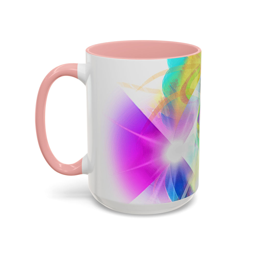Colorful Heart Coffee Mug – Vibrant Abstract Love Accent Mug (11/15oz)