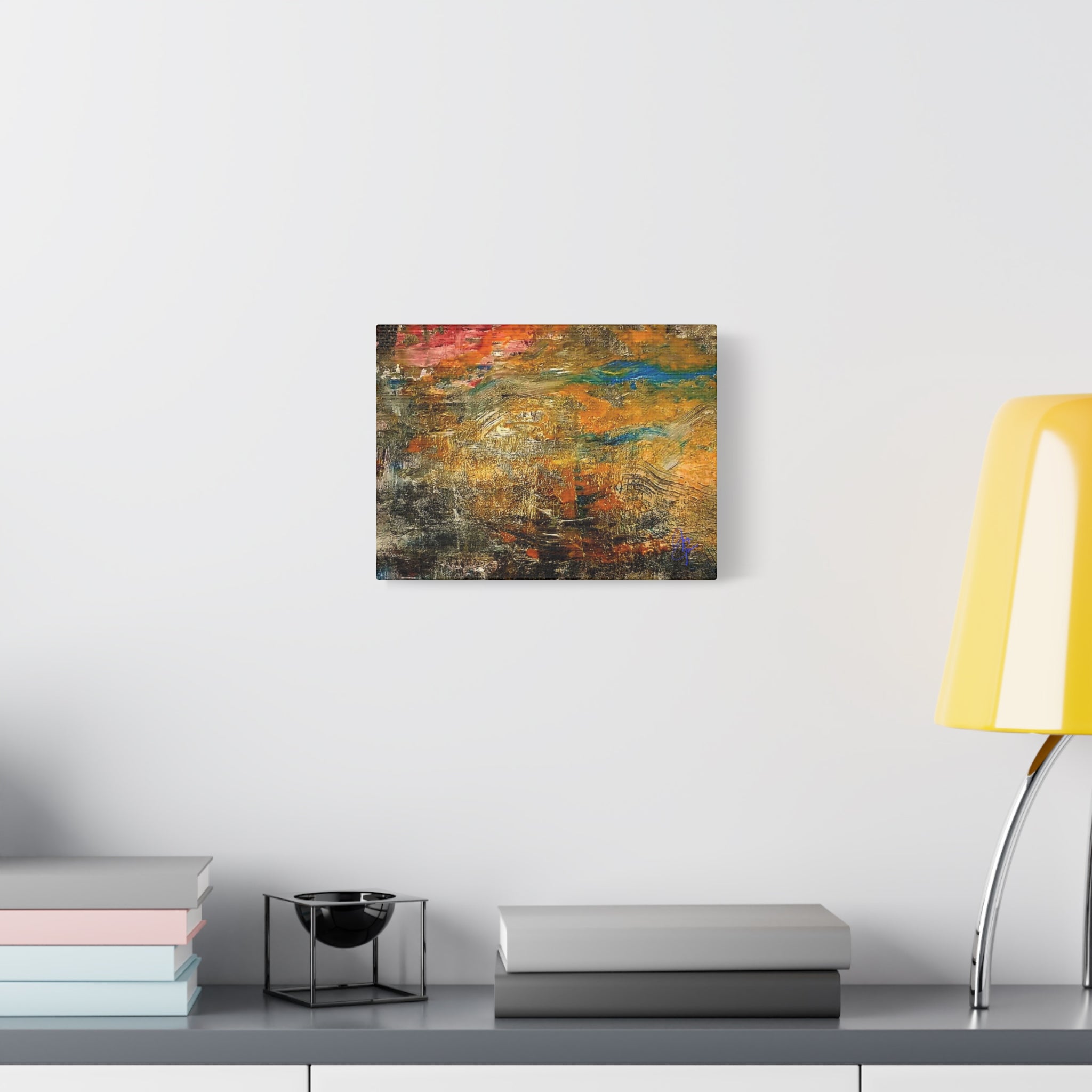 Abstract Autumn Texture Matte Canvas Print — Stretched Wall Art
