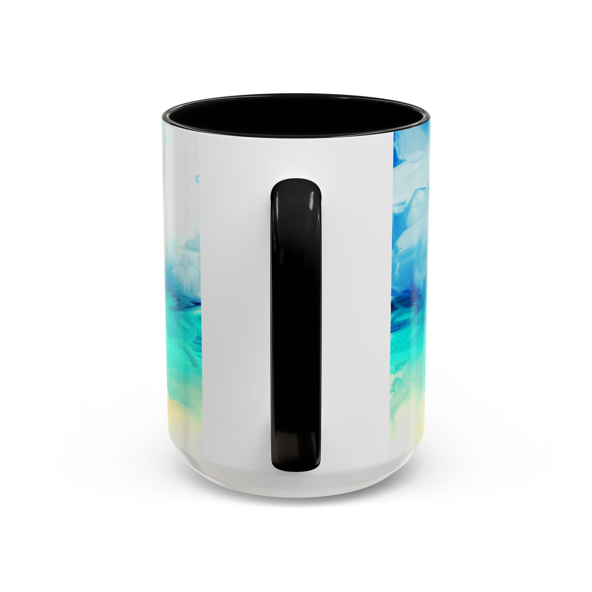 Beach Sunrise Accent Coffee Mug — Tropical Ocean Scene 11/15oz