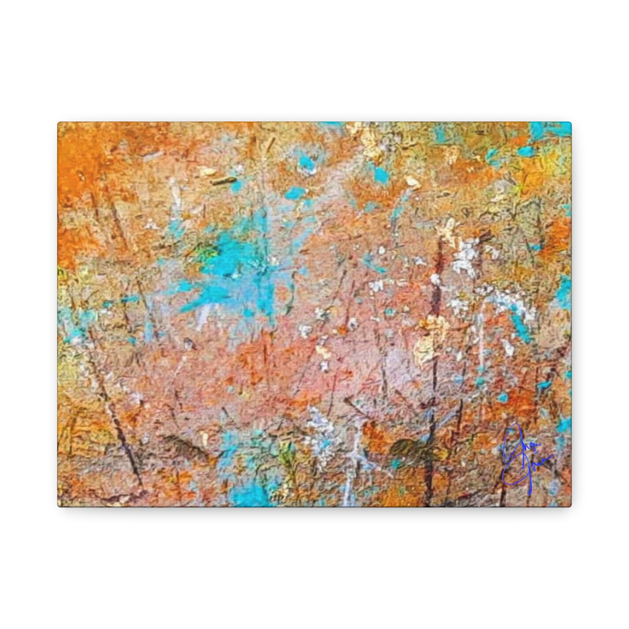 Matte Canvas Wall Art — 'Walk in the Woods' Abstract by Angie Jones (Stretched 1.25")