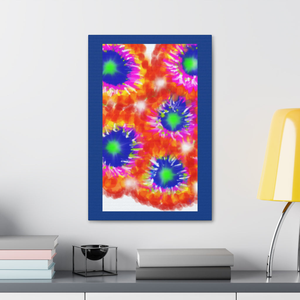 Tie-Dye Burst Canvas Print — Vibrant Abstract Wall Art